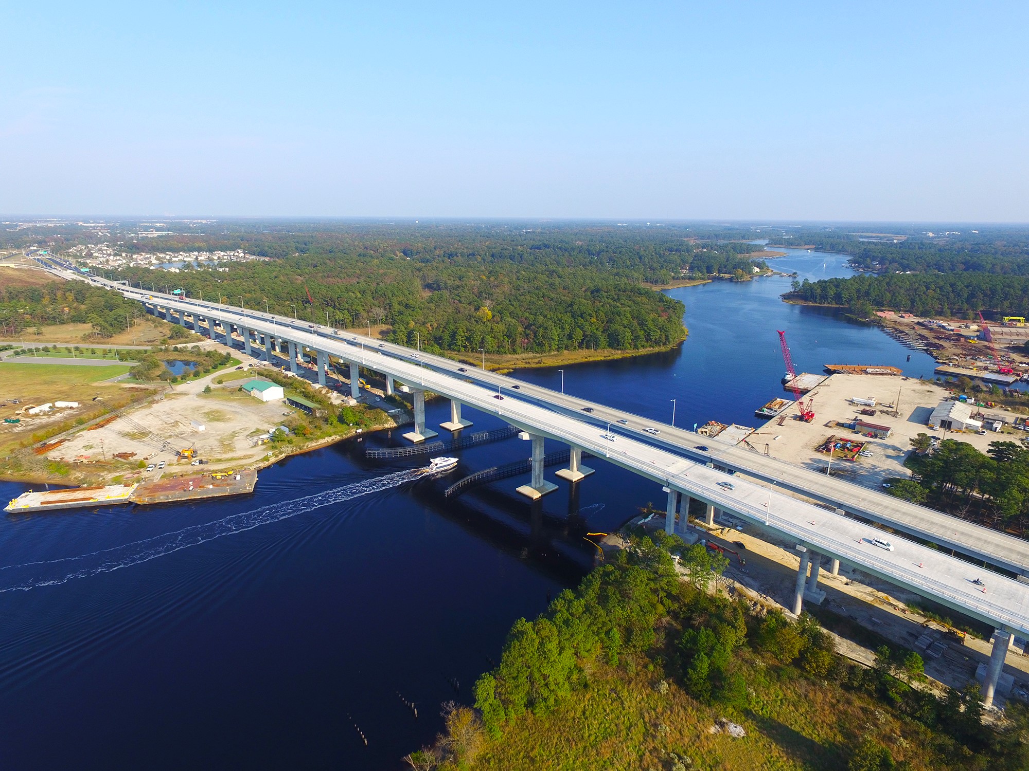 Dominion Boulevard Veterans bridge over the Chesapeake